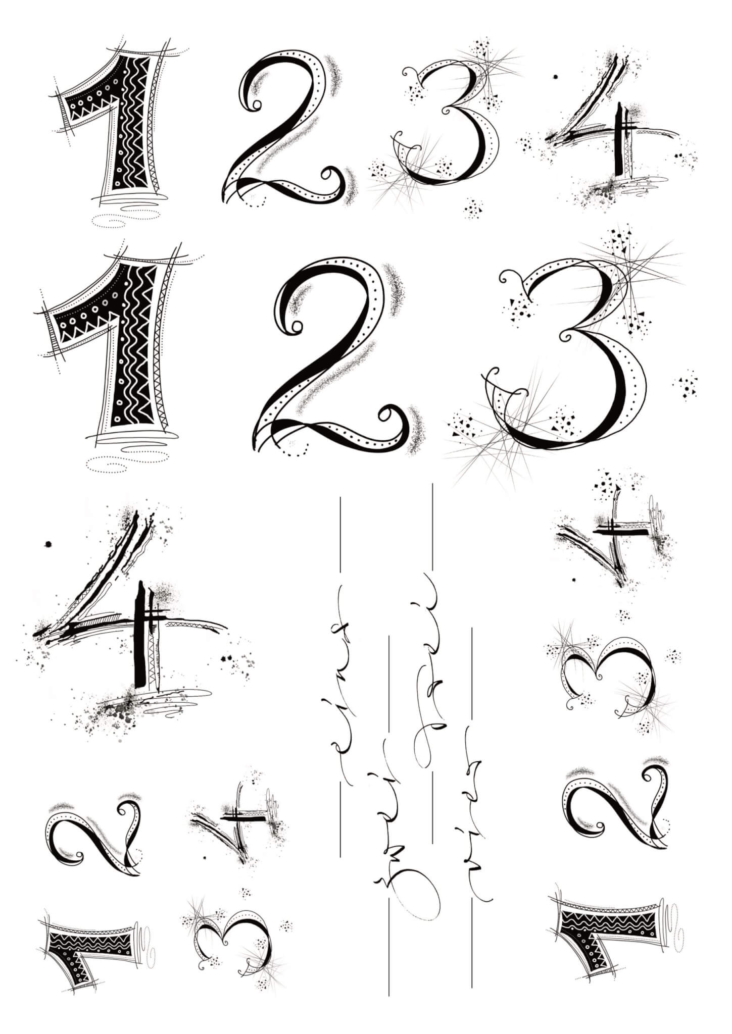 Adventskranzzahlen alle scaled