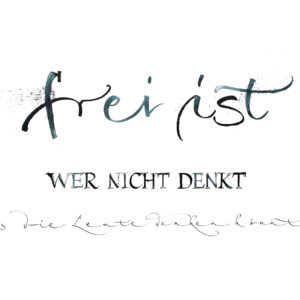Postkarte “immer schön locker bleiben” schreibweisen